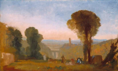Italian Landscape with Bridge and Tower